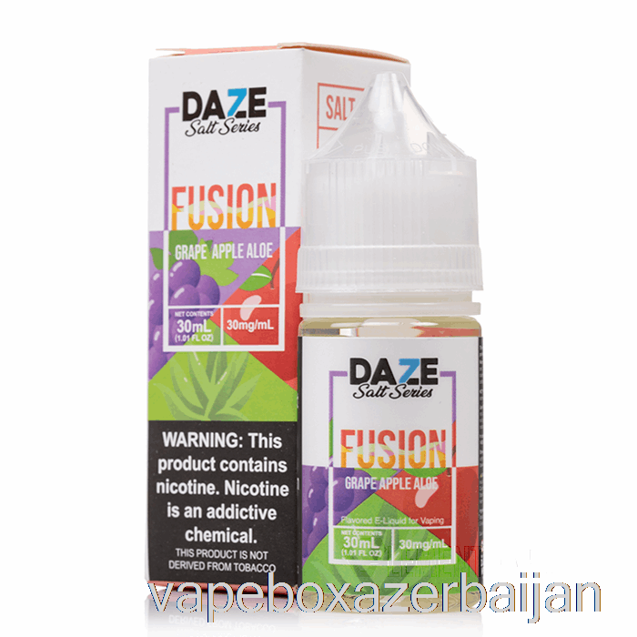 E-Juice Vape Grape Apple Aloe - 7 Daze Fusion Salt - 30mL 30mg